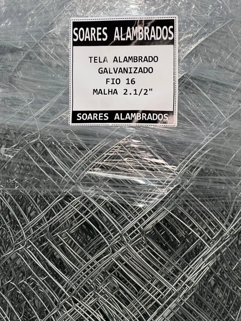 Tela Alambrado Galvanizada Fio 16 Malha 3